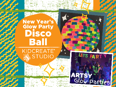 Kidcreate Studio - San Antonio. Artsy Glow Party- New Year's Glow Party (4-12 Years)